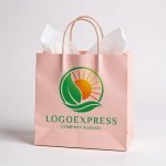 画像6: 輝く太陽と葉のネイチャーロゴ (6)