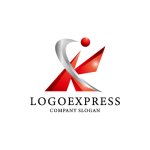 画像1: 目標達成へ向かうKのロゴ (1)