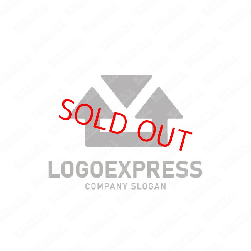 画像1: 矢印と家のロゴ (1)