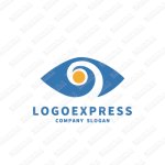 画像1: 眼と芽のアートなロゴ (1)