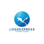 画像1: スキューバダイバーのロゴ (1)