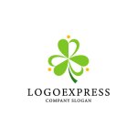 画像1: クローバーのロゴデザイン (1)