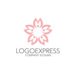 画像1: 美しさと調和を象徴する、Mと桜のロゴ (1)