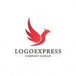 画像1: 鳥の飛び立つロゴ (1)