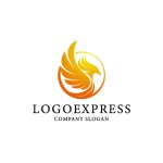 画像1: 昇る不死鳥のロゴ (1)