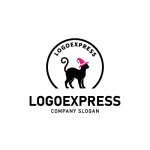 画像1: 魔法使いの黒猫ロゴ (1)