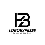 画像1: 黒色のHB文字ロゴ (1)