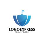 画像1: 青い傘のロゴ (1)