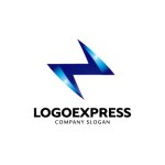 画像1: シャープな青色のN字ロゴ (1)