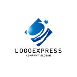 画像1: 青色の未来へ上昇するロゴ (1)