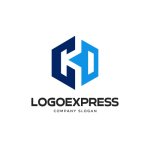 画像1: 青色のC、K、Dを組み合わせた六角形のロゴ (1)