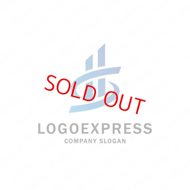 画像1: ビルと上昇のロゴ (1)