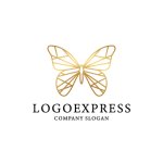 画像1: 蝶のロゴ (1)