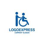 画像1: 車椅子ケアロゴ (1)