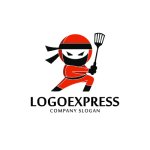 画像1: 忍者シェフのロゴ (1)