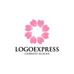 画像1: 桜の花びらロゴ (1)