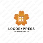 画像1: 桜と家のロゴ (1)