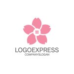 画像1: 桜と家のロゴ (1)