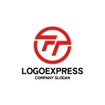 画像1: 赤い円とFTシャープロゴ (1)