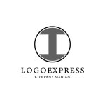 画像1: グレーの円形Iロゴ (1)