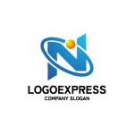 画像1: 円軌道のNのロゴ (1)