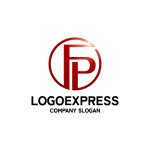 画像1: 円とFPの融合、情熱と信頼のロゴ (1)