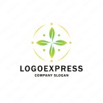 画像1: ４つばのクローバーの輝くロゴ (1)