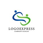 画像1: つながりと成長を表すSの無限大ロゴ (1)