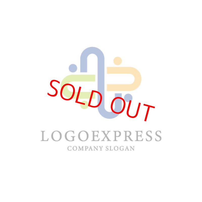 画像1: 繋がりとサポートのカラフル十字ロゴ (1)