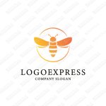 画像1: かっこいい蜂のロゴ (1)