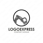 画像1: かっこいい重機のロゴ (1)