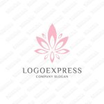 画像1: クールな花のロゴ (1)