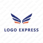 画像1: クールな翼のロゴ (1)