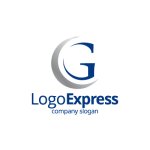 画像1: クールなG文字のロゴ (1)