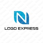 画像1: クールなN字型のロゴ (1)