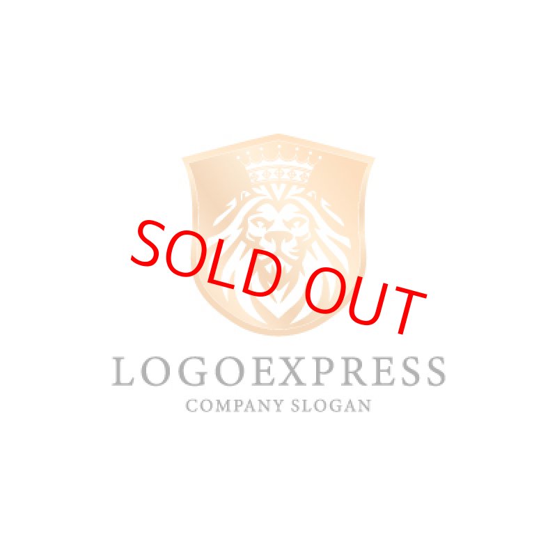 画像1: ライオンと王冠と盾のロゴ (1)