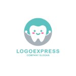 画像1: かわいい歯のロゴ (1)