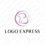 画像1: かわいいエレファントのロゴ (1)