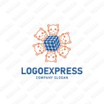 画像1: 子猫がいっぱいの可愛らしいロゴ (1)