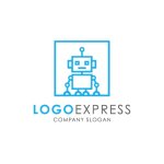 画像1: 可愛いロボットのロゴ (1)