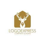 画像1: 鹿の家のロゴ (1)