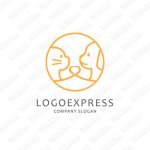 画像1: 犬と猫のケアのロゴ (1)