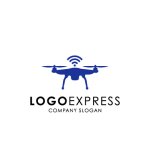 画像1: ドローンのシンプルなロゴ (1)