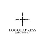 画像1: ドット十字ロゴ (1)