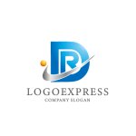 画像1: 「D」と「R」の文字を組み合わせた洗練されたロゴ (1)