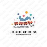 画像1: 夢のある蒸気機関車のロゴ (1)