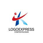 画像1: 躍動感のあるKのロゴ (1)