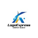 画像1: 絡み合ったダイナミックなAKロゴ (1)