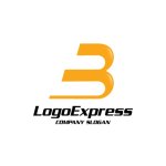 画像1: 未来へ駆け抜けるダイナミックなBロゴ (1)