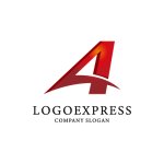 画像1: ダイナミックで情熱的な「A」ロゴ (1)